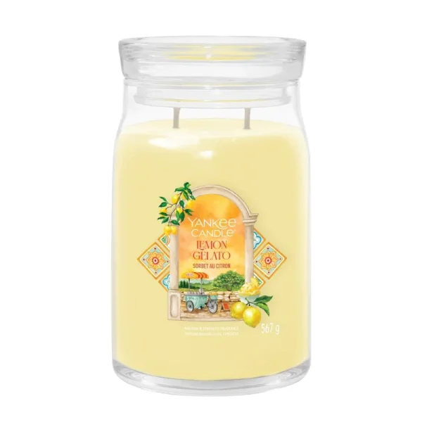Yankee Candle Signature Świeca Duża Lemon Gelato